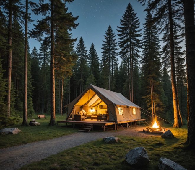 Découvrez le Luxe en Pleine Nature: Les Hébergements Cinq Étoiles des Campings Haut de Gamme